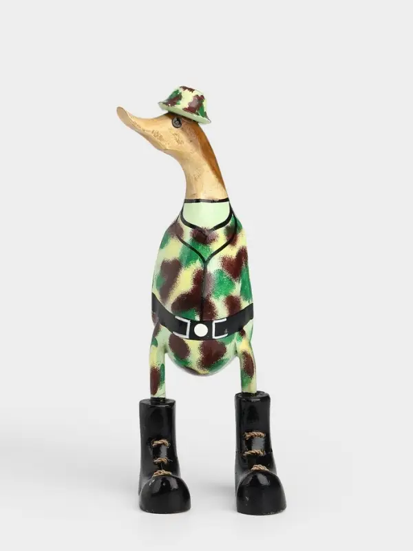 Сувенир &laquo;Утка-армеец&raquo;, 27 см, дерево