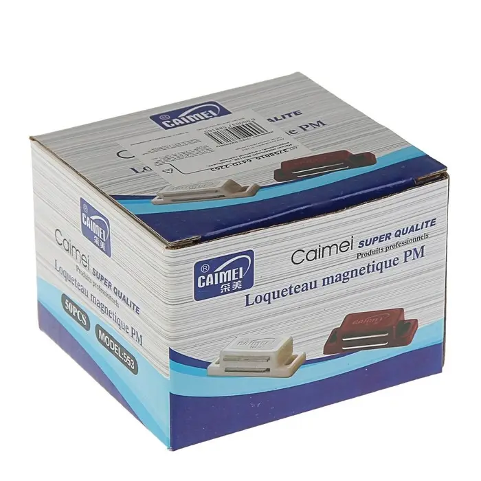 Магнит мебельный M001BR, 41×13, маленький, коричневый