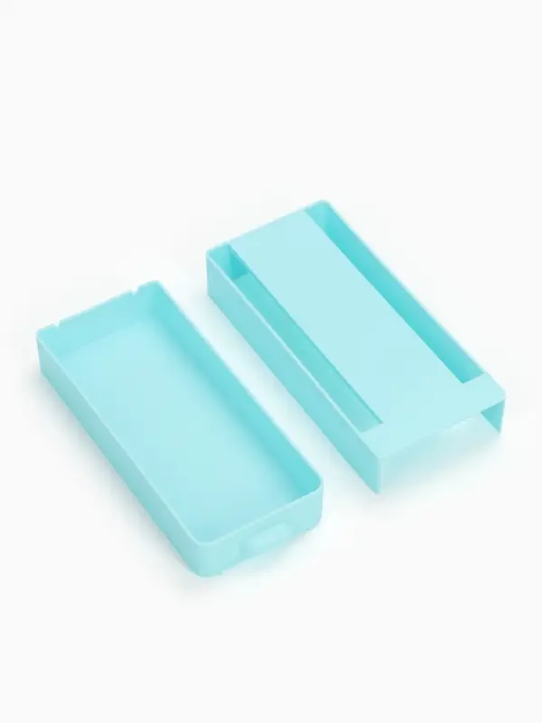 Ящик для хранения, скрытый потайной под стол, 20&times;9&times;4 см, голубой