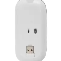 Мышь MB-2.4 беспроводная, оптическая, подсветка, 800-1600 dpi, USB, Bluetooth, серебристая