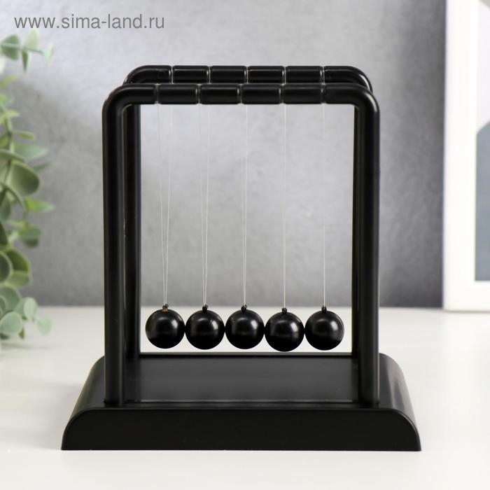Маятник пластик Маятник пластик "Шары техно" чёрный 13,5х11х13,5 см