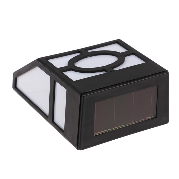 Садовый светильник на солнечной батарее, накладной, 9×12×5 см, 1 LED, свечение белое Садовый светильник на солнечной батарее, накладной, 9×12×5 см, 1 LED, свечение белое