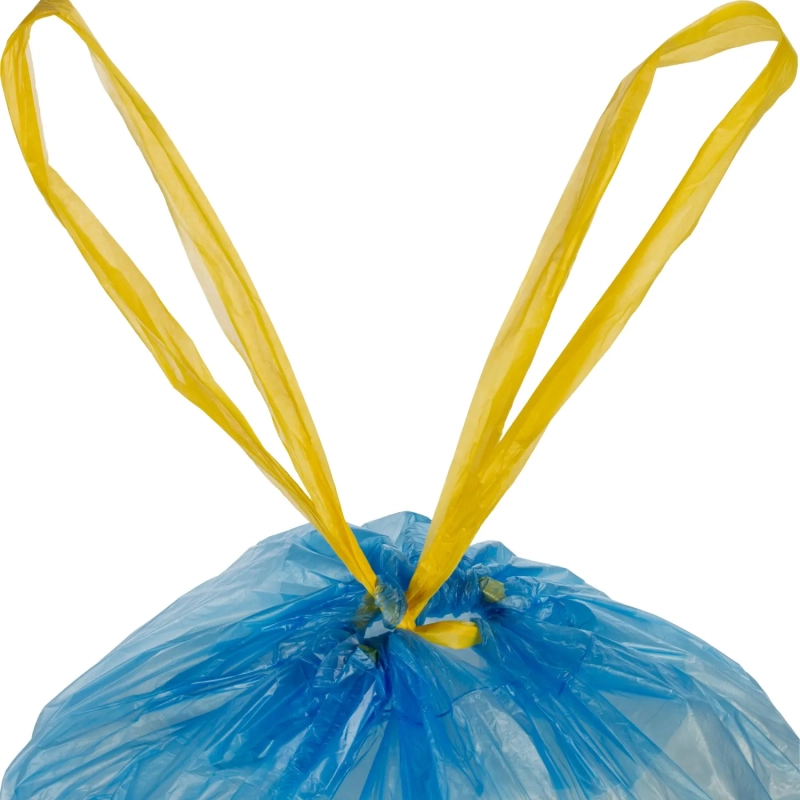 Мешки для мусора ПНД 60л 12мкм 15шт/рул синие 60х70см Luscan Bio с зав