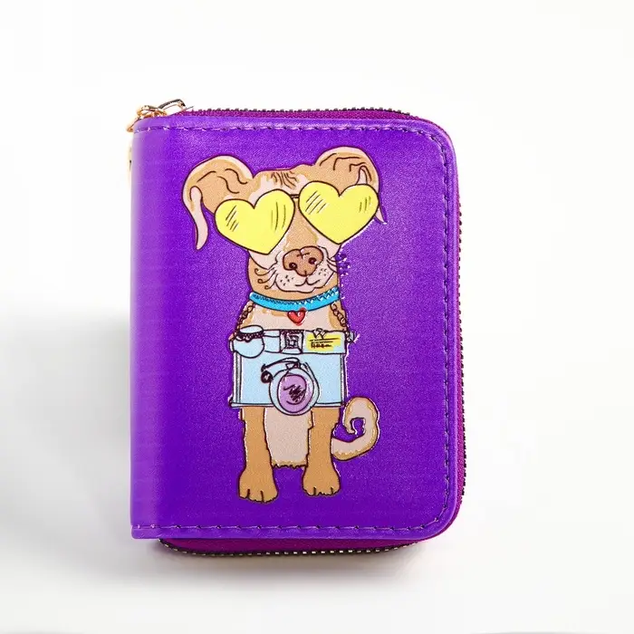 Кошелёк на молнии Выбражулька, фиолетовый