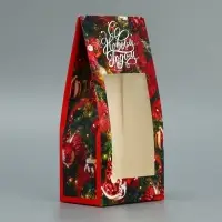 Коробка складная «Новогодняя», 9 х 19 х 6 см