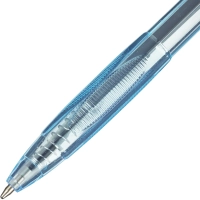 Ручка шариковая автомат., 0,35мм,синяя,голуб.корп