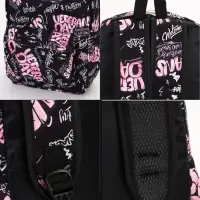 Рюкзак молодёжный на молнии, с карманами, 30&times;13&times;42 см, розовый