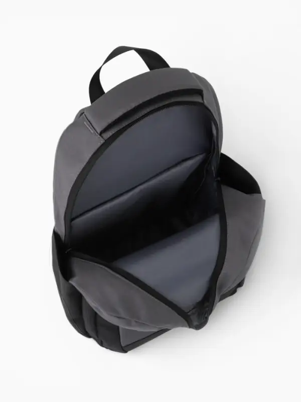 Рюкзак, 27*14*38,5 см, 2 отд 3н/карм, Комби, Водонепрон. дно, серый/черн