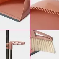 Щётка для пола Доляна: щётка 23&times;88 см, совок 26&times;26&times;73 см, бежевая
