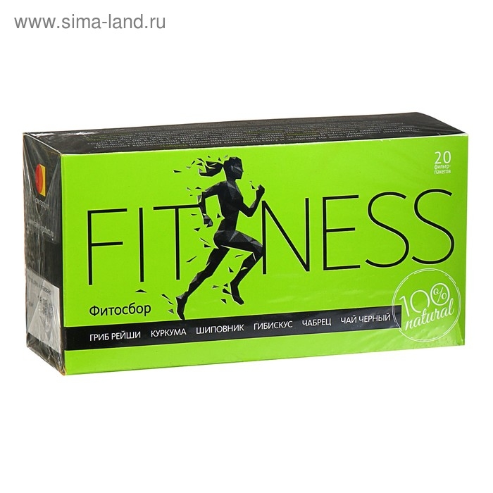Фитосбор «Фитнесс», гриб рейши, куркума, шиповник, гибискус, чабрец, чай чёрный, 20 фильтр-пакетов по 1,5 г Фитосбор «Фитнесс», гриб рейши, куркума, шиповник, гибискус, чабрец, чай чёрный, 20 фильтр-пакетов по 1,5 г