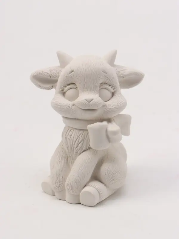 Фигурка декоративная &laquo;Козленок Фантик&raquo;, неокрашенная, 7&times;4 см, белая