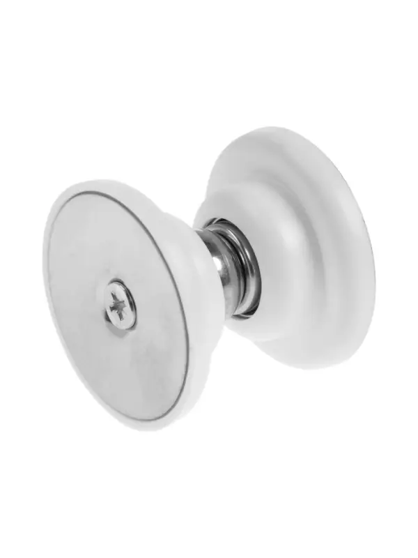 Стопер дверной LOCKLAND SD001, d=50 мм, магнитный, белый