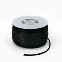 Шнур атласный на бобине 2мм ,50 метров, цвет чёрный Шнур атласный на бобине 2мм ,50 метров, цвет чёрный