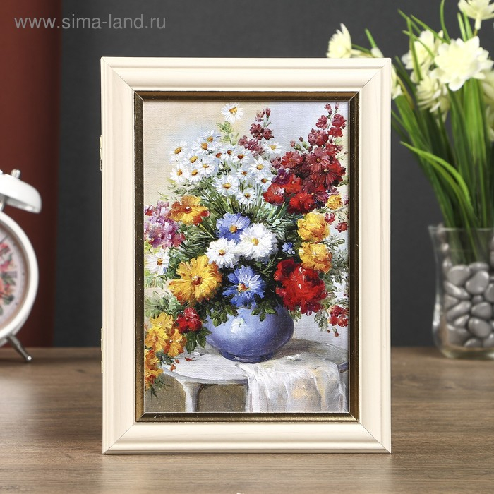 Ключница Ключница "Прекрасный букет" дуб молочный 15х21