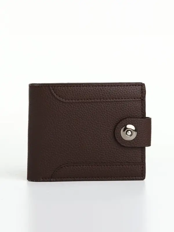 Портмоне мужское &laquo;Наджи&raquo;, на магните, отдел для карт, монет, коричневое