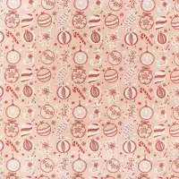 Бумага крафтовая бурая в рулоне &laquo;Ёлочные игрушки&raquo;, 0.68 х 7 м