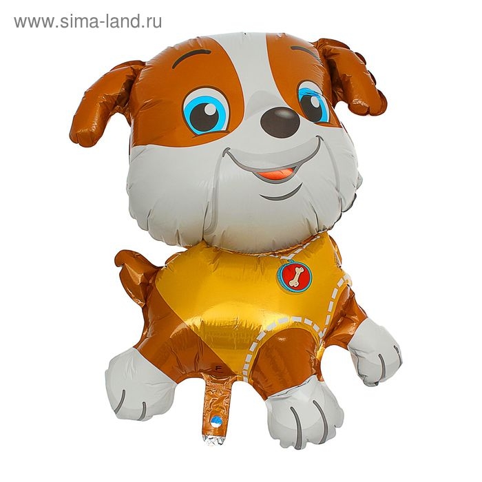 Шар фольгированный 31" &laquo;Щенок в жёлтом&raquo;