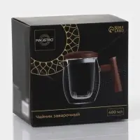 Заварочный чайник Magistro &laquo;Лофт&raquo; 400 мл, 15&times;9&times;11.5 см, стеклянное сито, стекло