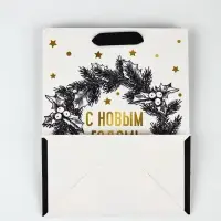 Набор пакетов &laquo;Новый год&raquo;, 3 шт,  18 &times; 23 &times; 9 см