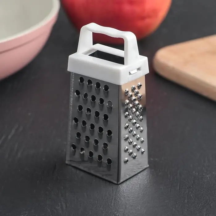 Тёрка четырёхгранная c магнитом Доляна, 3.5×7×3 см, МИКС Тёрка четырёхгранная c магнитом Доляна, 3.5×7×3 см, МИКС