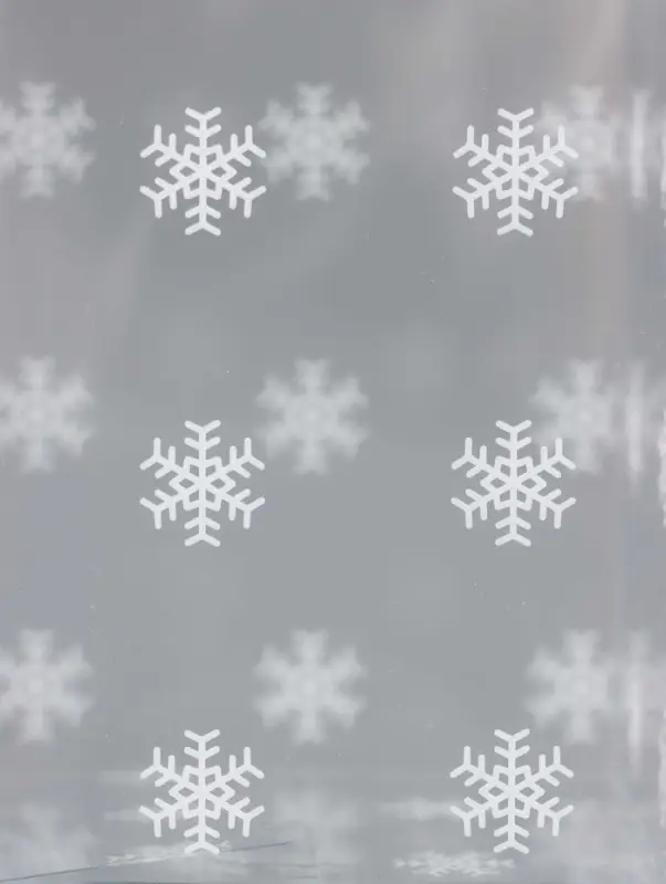 Коробка подарочная новогодняя складная ПВХ &laquo;Снежинки&raquo; 12&times;7&times;7 см