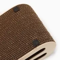 Когтеточка-лежанка картон "Зверьё Моё" ВОСЬМЕРКА средняя с игрушкой 53 х 21 х 16 см