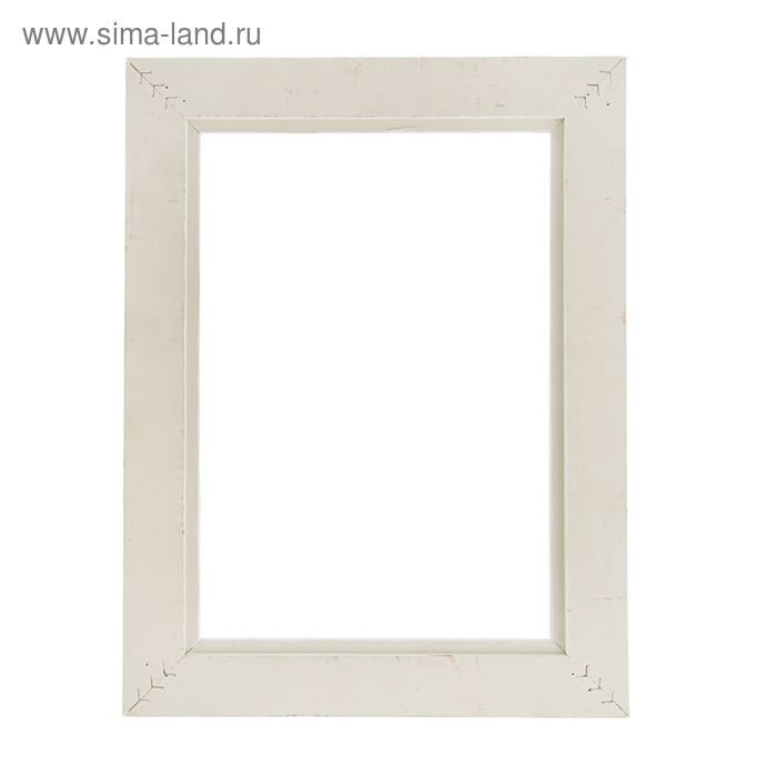 Рама для картин (зеркал) 21×29.7×4 см, дерево «Версаль», бело-золотая Рама для картин (зеркал) 21×29.7×4 см, дерево «Версаль», бело-золотая