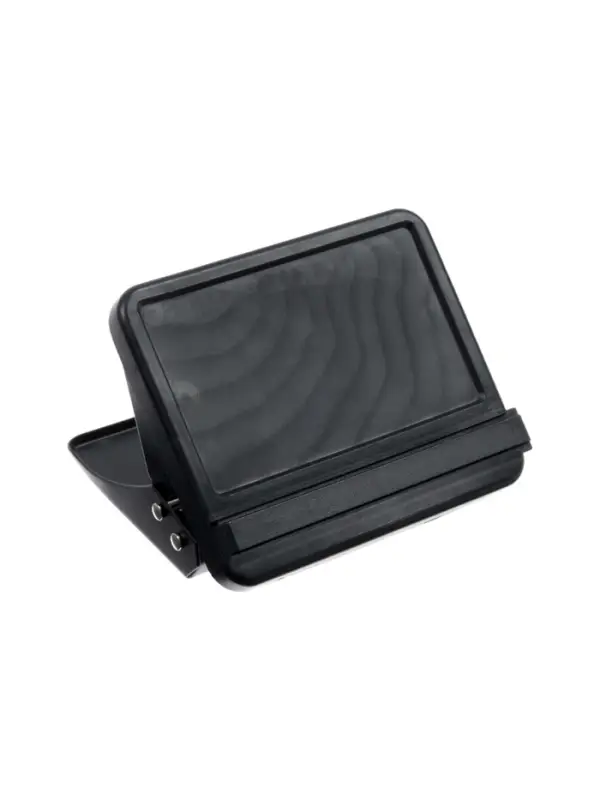 Дырокол 20л метал черный, с линейкой