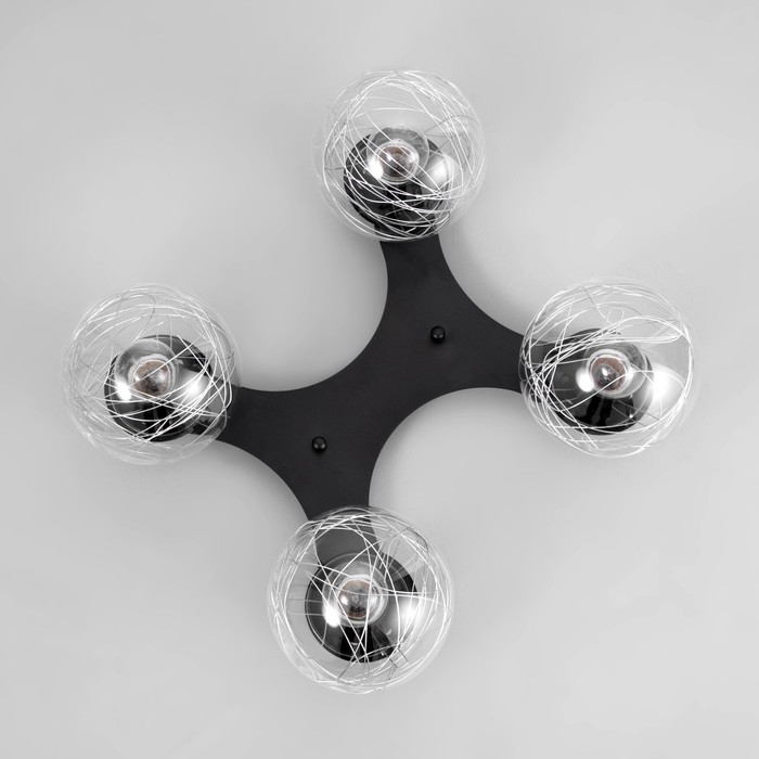 Люстра 2795/4 E27 40Вт черный 50х50х20 см BayerLux Люстра 2795/4 E27 40Вт черный 50х50х20 см BayerLux