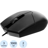 Мышь компьютерная Sven Мышь RX-30 USB черная (SV-018214)