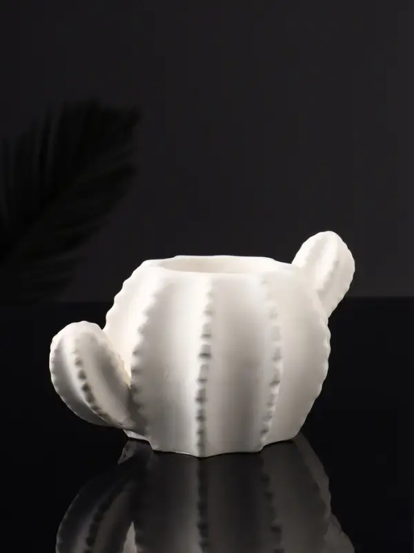 Кашпо "Кактус" 15х8х10 см, натуральный, гипс