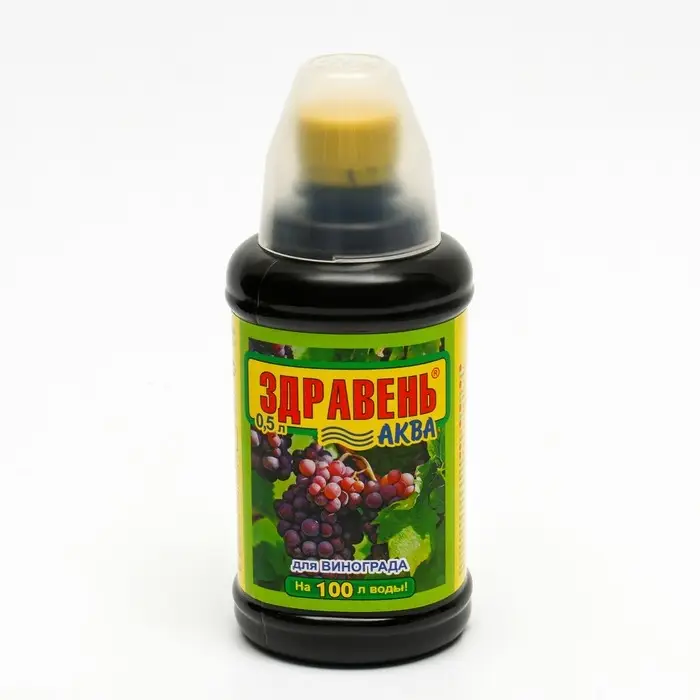 Удобрение органоминеральное Здравень АКВА Удобрение органоминеральное Здравень АКВА "Виноград", 0,5 л