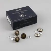 Набор джинсовых пуговиц Jeans TEIRA, 17 мм, медь, 50 шт., цвет бронзовый