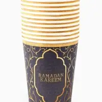 МП Набор бумажной посуды &laquo;Ramadan&raquo;, синий, 12 персон