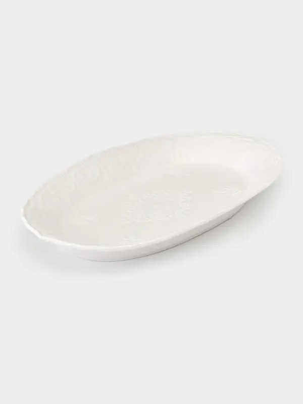 Блюдо сервировочное &laquo;Сьюзен&raquo;, 25&times;15&times;2.5 см, керамика, белое
