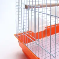 Клетка для птиц Bd=3/1o, раскрывающаяся крыша, 47.5&times;37&times;70 см, красная (фасовка 6 шт.)