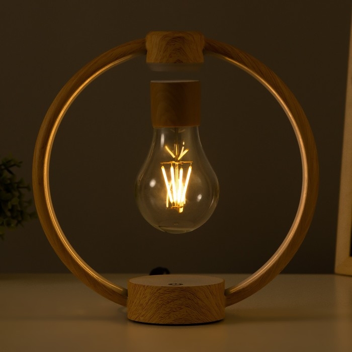 Настольная лампа  Настольная лампа "Круг левитация" LED 23х23 см RISALUX