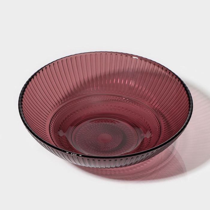 Салатник стеклянный «Луиз», 200 мл, d=16 см, цвет лилак Салатник стеклянный «Луиз», 200 мл, d=16 см, цвет лилак