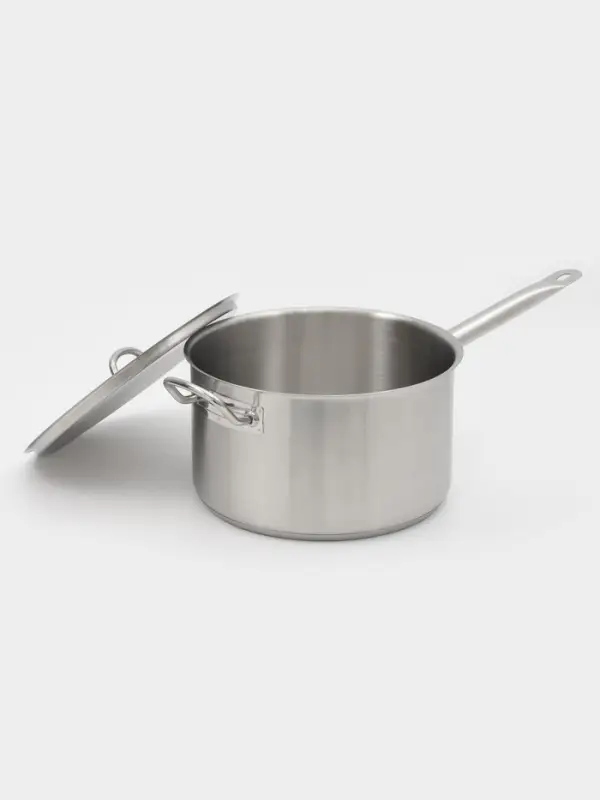 Ковш Hanna Kn&ouml;vell, 8 л, d=26, h=15 см, с крышкой, толщина стенки 0.8 мм, индукция, нержавеющая сталь