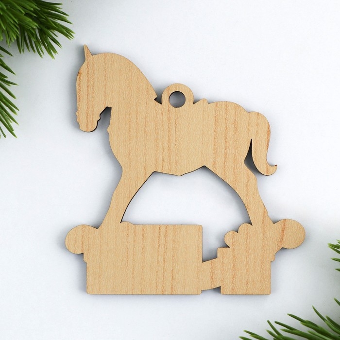 Ёлочная игрушка новогодняя «Конь», на Новый год, 8,8 х 9,2 см Ёлочная игрушка новогодняя «Конь», на Новый год, 8,8 х 9,2 см