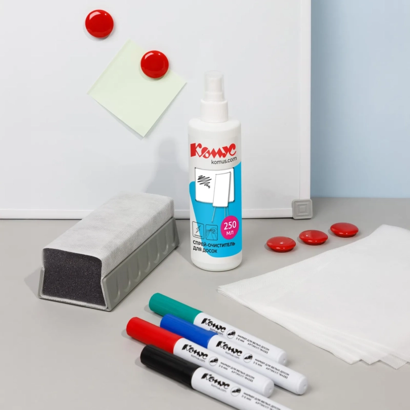 Спрей для чистки маркерных досок Комус 125 мл