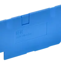 ARMAFIX Заглушка EPCX2.5-4 BU для колодки клеммной CP/CX2.5-4 синяя IEK