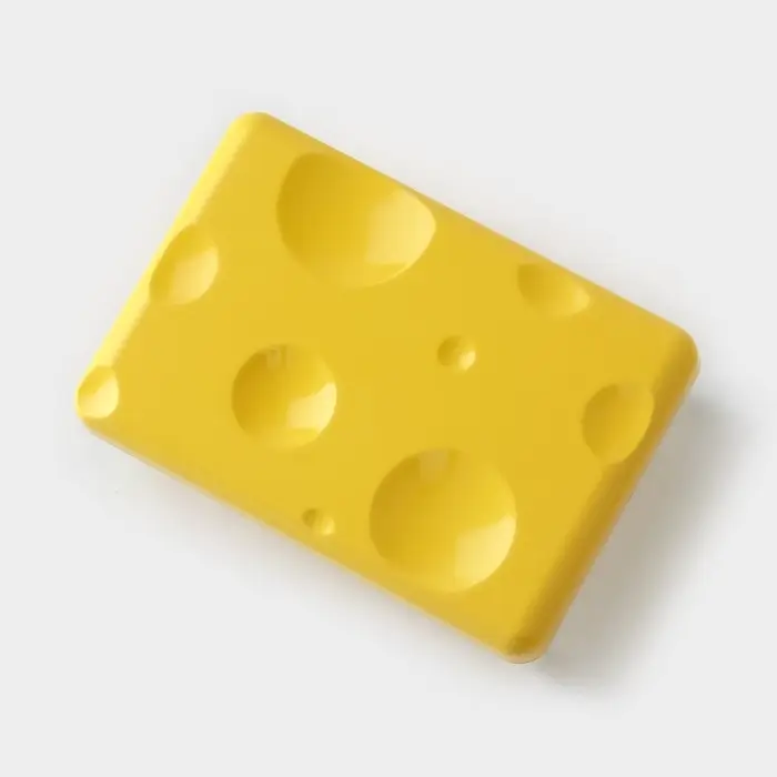 Контейнер для хранения сыра, 16&times;11&times;7 см, пластик, жёлтый