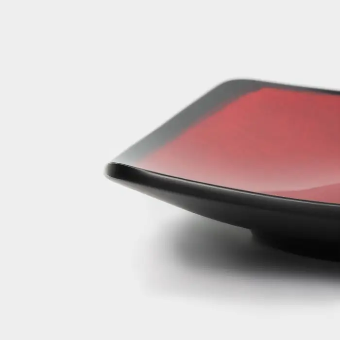 Блюдо сервировочное &laquo;Красный Восток&raquo;, 18.7&times;2.5 см, пластик, чёрное