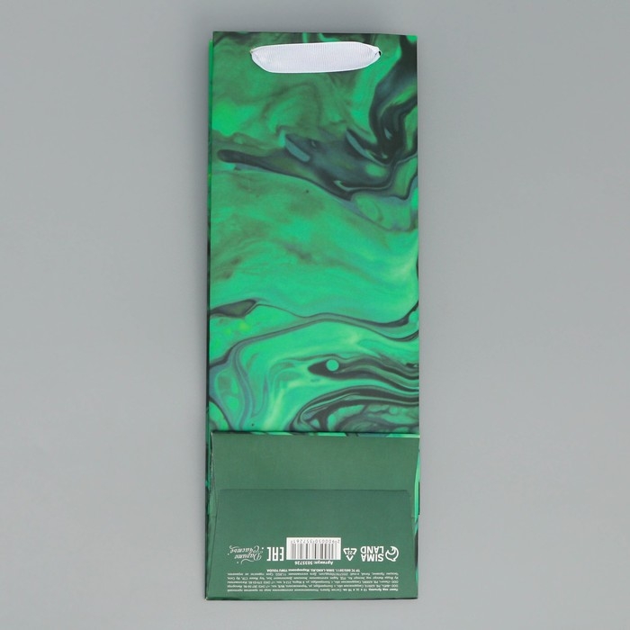 Пакет подарочный ламинированный под бутылку, упаковка, Present for you, 13 x 36 x 10 см Пакет подарочный ламинированный под бутылку, упаковка, Present for you, 13 x 36 x 10 см