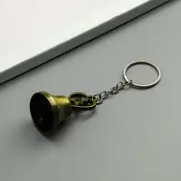 Брелок металл "Колокольчик - медвежонок в сердце" МИКС 5х2,8х2,8 см