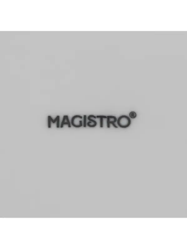 Тарелки Magistro Basic bistro, d=27 см, набор 6 шт., фарфор, белые