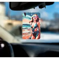 Ароматизатор в авто подвесной Cartage Hot Series, Бабл Гам, картонный Ароматизатор в авто подвесной Cartage Hot Series, Бабл Гам, картонный