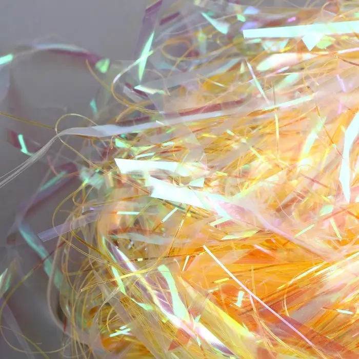 Набор для творчества и декора &laquo;Перья белые + наполнитель&raquo;, оранжевый