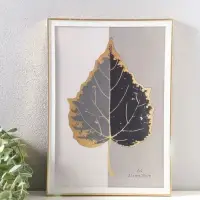 Фоторамка пластик формат А4 "Современная классика" золото и белый 26х20,8х1,5 см